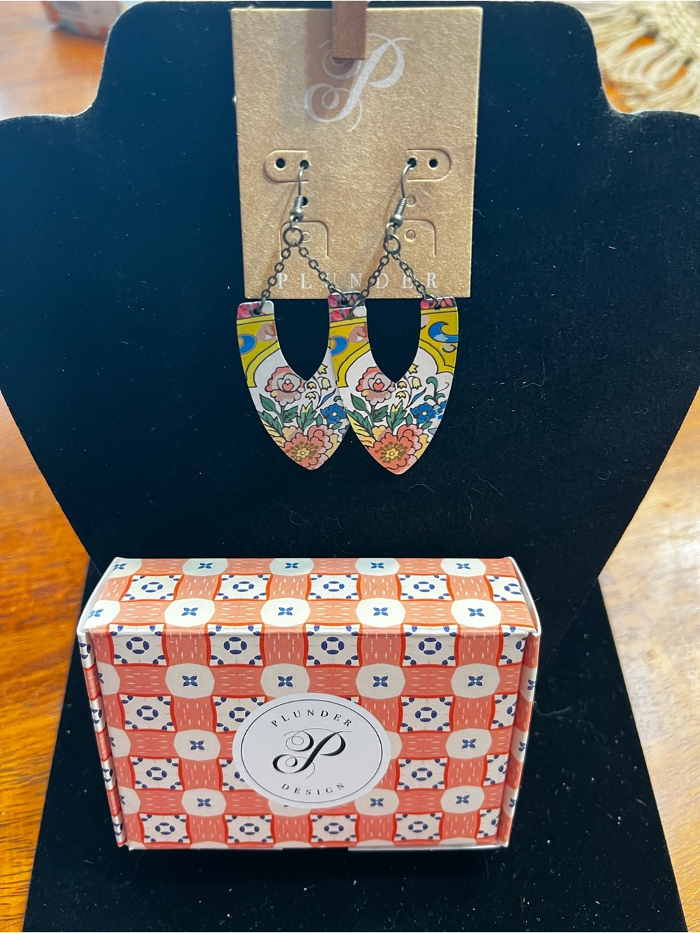 Plunder Yellow Floral Drop Earrings